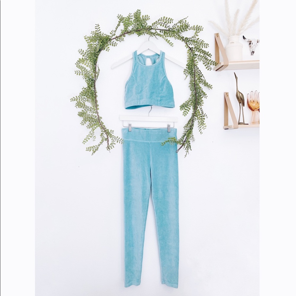 Aerie Chill Corduroy Bralette and Legging Set